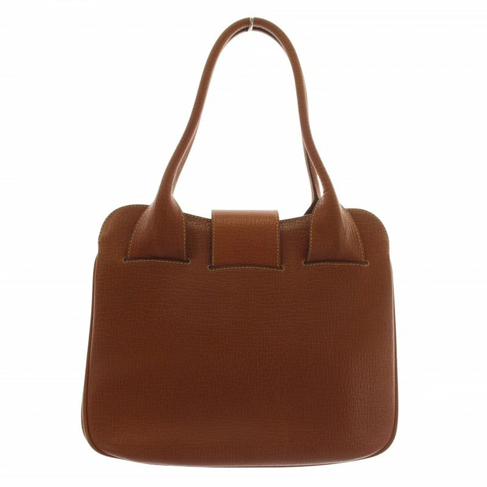 Loewe Barcelona Handbag Tote Leather Embossed Brown